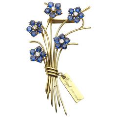 Van Cleef & Arpels Forget-Me-Not Flower Brooch