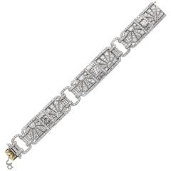Fine Tiffany & Co. Art Deco Diamond Bracelet