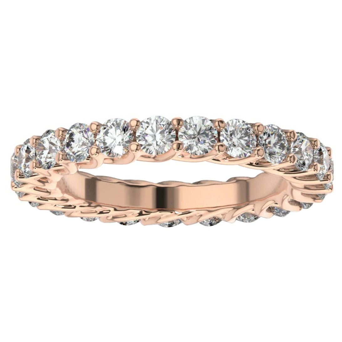 14K Rose Gold Olbia Eternity Diamond Ring '2.00ct. tw' For Sale