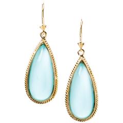 Luminous Turquoise Drop Earrings 6