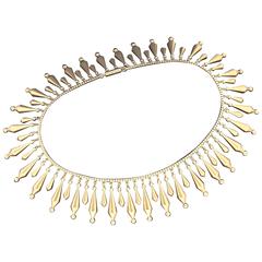 Antique Unparalleled Victorian Gold Collar in Original Box