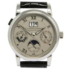 A. Lange & Söhne Platinum Langematic Perpetual wristwatch Ref 310.025 