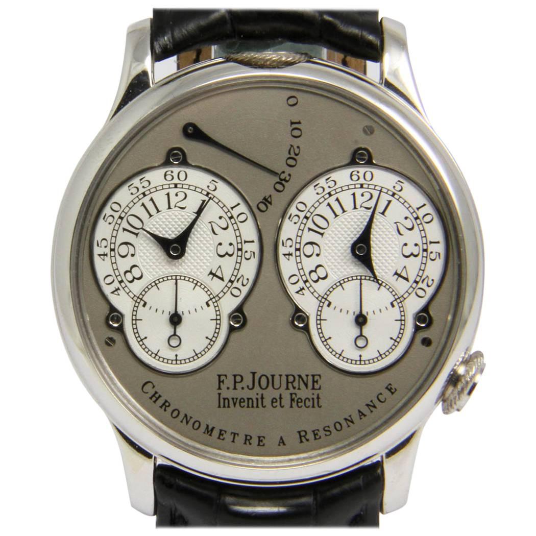 F.P. Journe Platinum Chronometre A Resonance François-Paul Journe Wristwatch For Sale