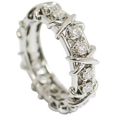 Tiffany & Co Schlumberger Diamond Platinum Ring