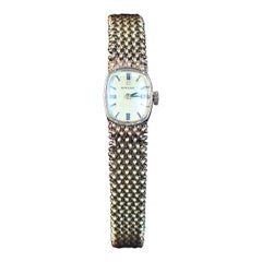 Omega Lady's Yellow Gold Woven Wristwatch