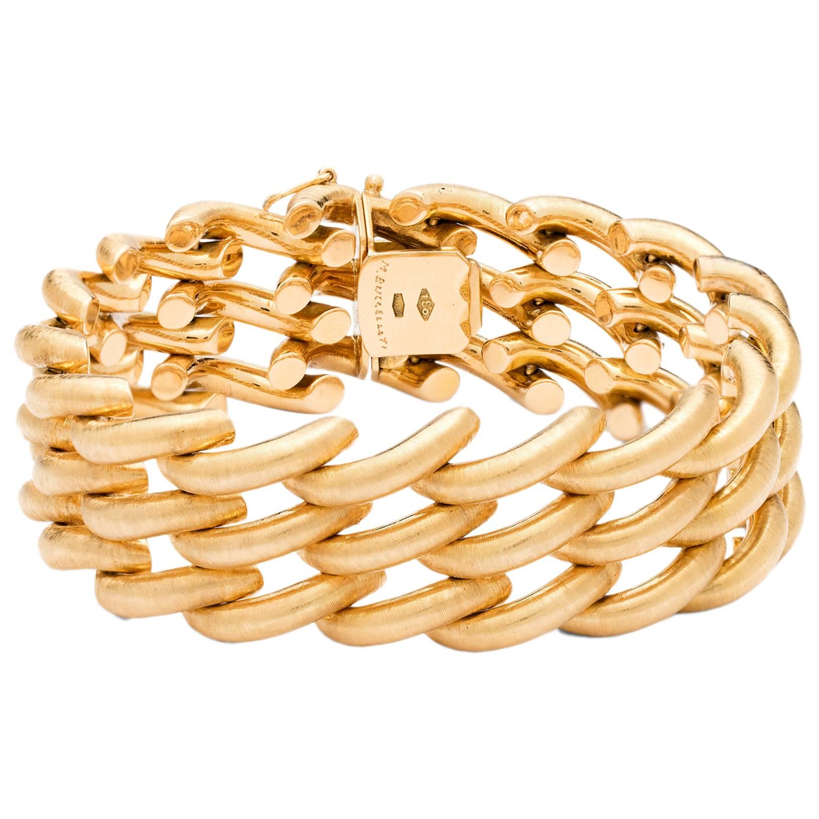 Buccellati Gold Twist Link Bracelet