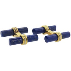 Van Cleef & Arpels Lapis Lazuli Gold Cufflinks