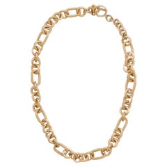 Marcella Link Chain Necklace in Brass