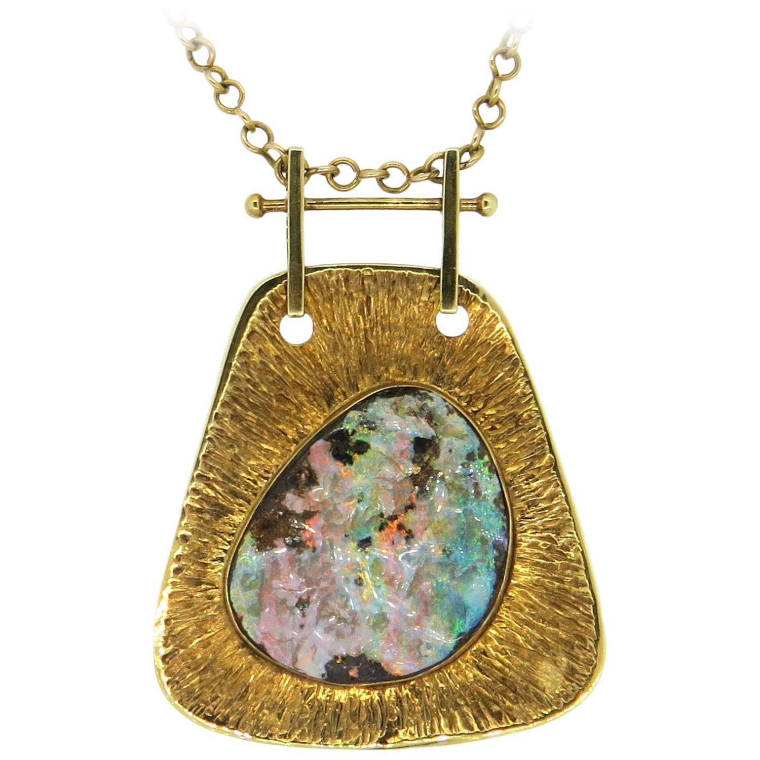 Boulder opal pendant Clearance