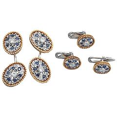 Buccellati Sapphire Diamond gold Dress Set