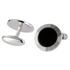 Gemelli Victor Mayer Hallmark Collection A. Silver in Onice Nero Uomo Ø 19mm