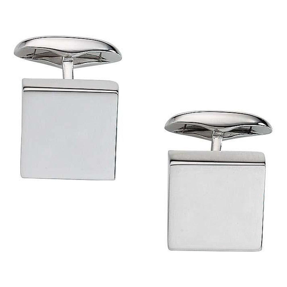 Hallmark Collection  Square Cufflinks 925/- Sterling Silver 15*15 mm