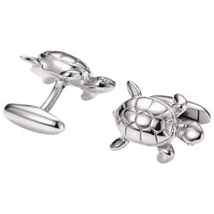 Gemelli con tartaruga lucida in argento 925 di Victor Mayer Hallmark