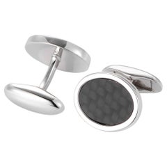 Gemelli ovali Hallmark in argento, 14 mm x 18 mm