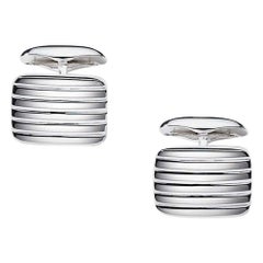 Hallmark Cufflinks in Silver, 14 mm x 18 mm
