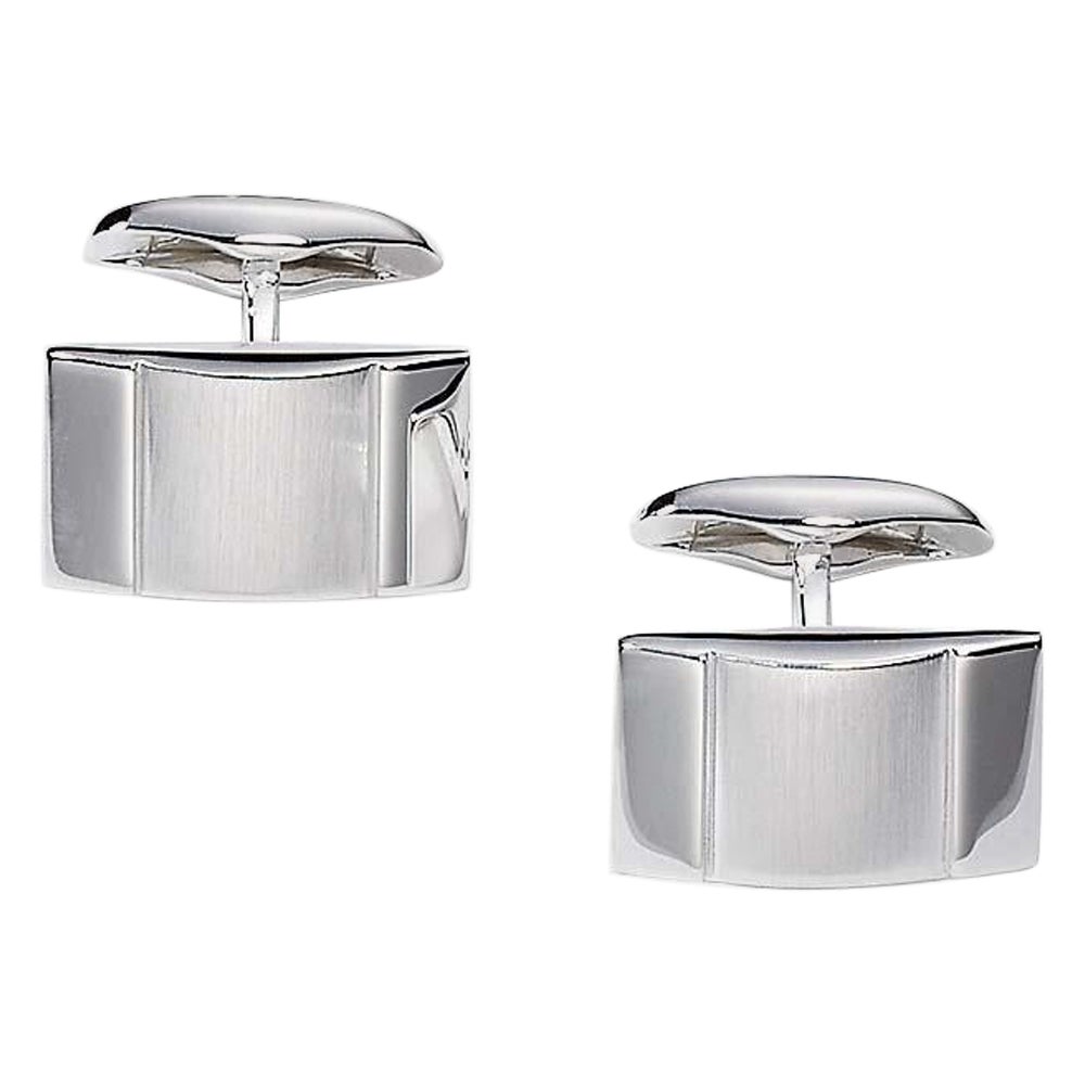 Hallmark Rechteckige Manschettenknöpfe 925/- Silber, 12 mm x 20 mm