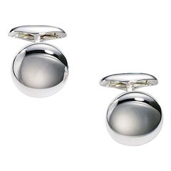 Gemelli rotondi Hallmark in argento 925/-, diametro 16 mm