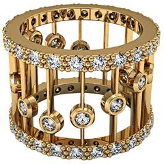 Melody Deldjou Fard & Sparkles Diamond and Gold Ring