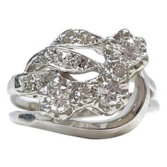 White Gold Diamond Ring, Circa 1950s