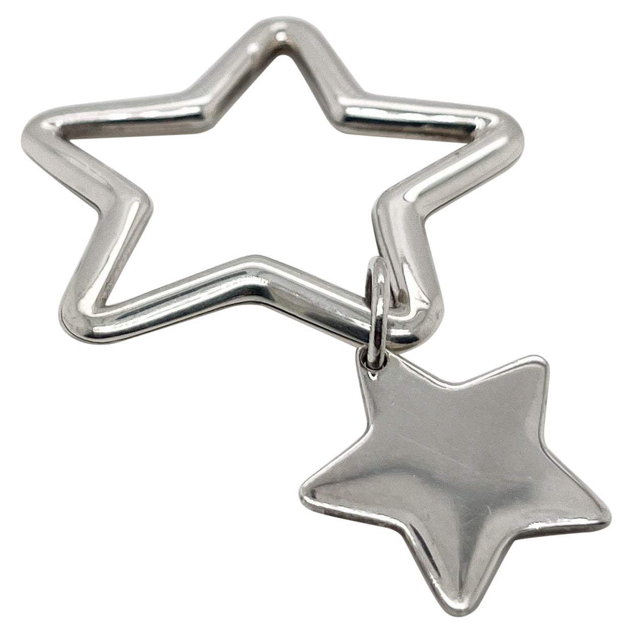 Vintage Tiffany & Co. Sterling Silver Double Star Key Holder