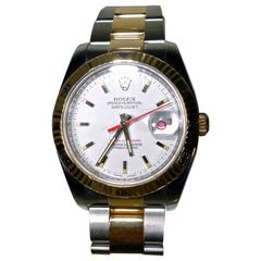 Rolex Yellow Gold Stainless Steel Datejust Wristwatch Ref 116263