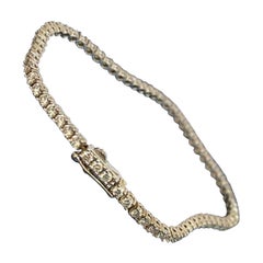 Brillant Cut Diamond Tennis Bracelet, 3, 22 Carats