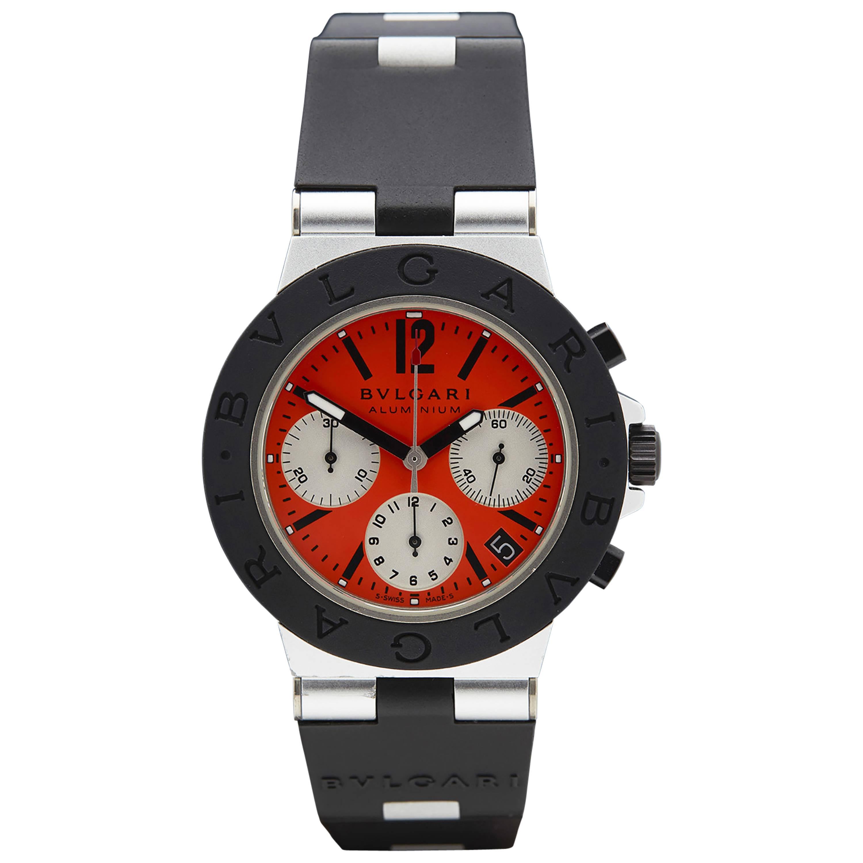 2005 Bvlgari Aluminium Diagono Chronograph Herrenuhr AC38TA