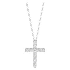 Peter Suchy .53 Carat Diamond Platinum Cross