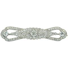 Cartier New York Art Deco Diamond Platinum Brooch