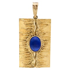 Modernist Lapis Pendant