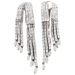 1980s diamond gold dress earrings 4