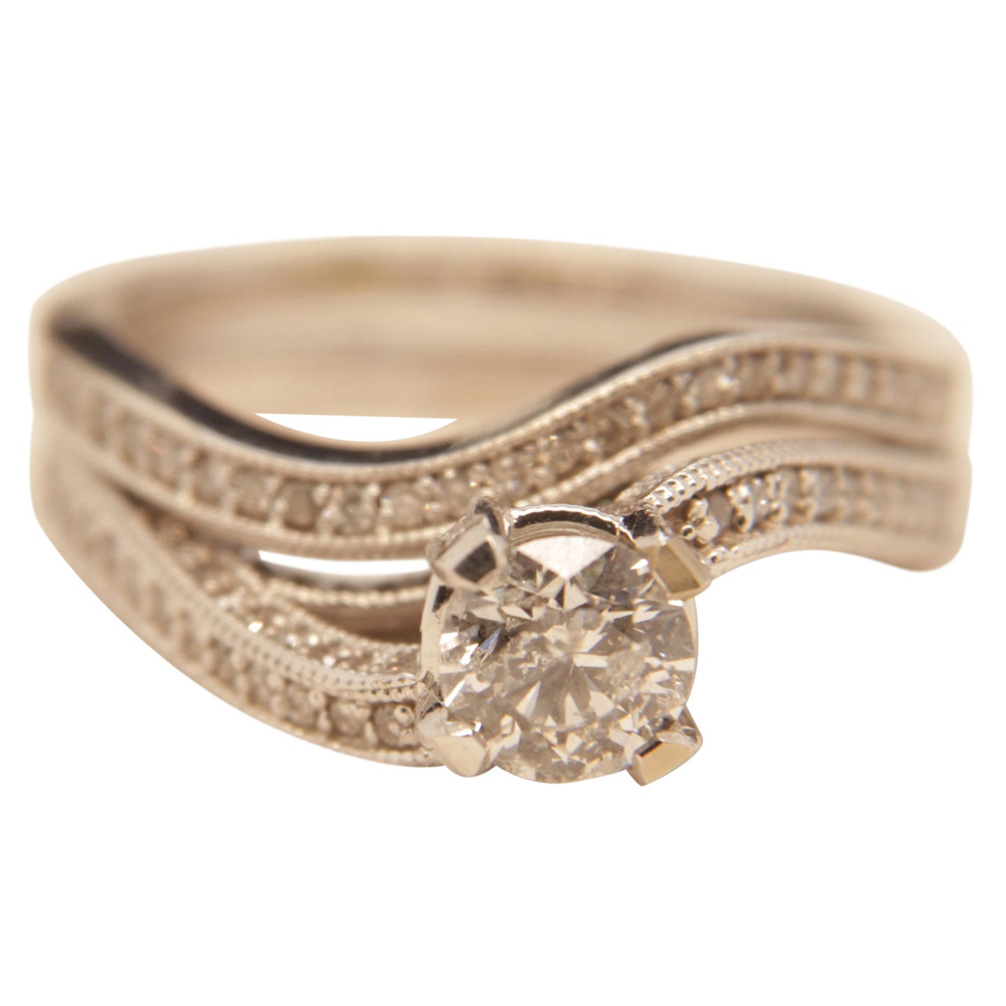 1.50 Carat Diamond Ring in 14 Karat Gold For Sale