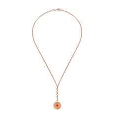 Ruby Birthstone Necklace in 14K Rose Gold, July by Selda Jewellery