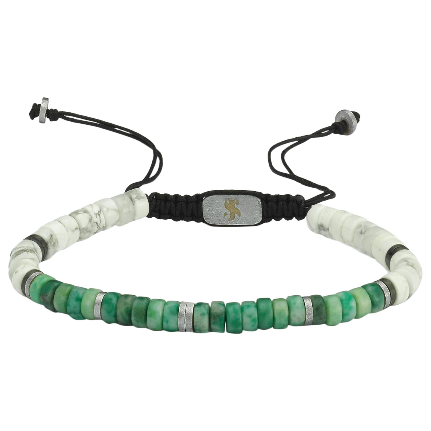 Stoorworm Bracelet-Iolite & Jadeite by Selda Jewellery For Sale