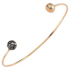 Bracelet in 14K Rose Gold with Black Diamond by Selda Jewellery