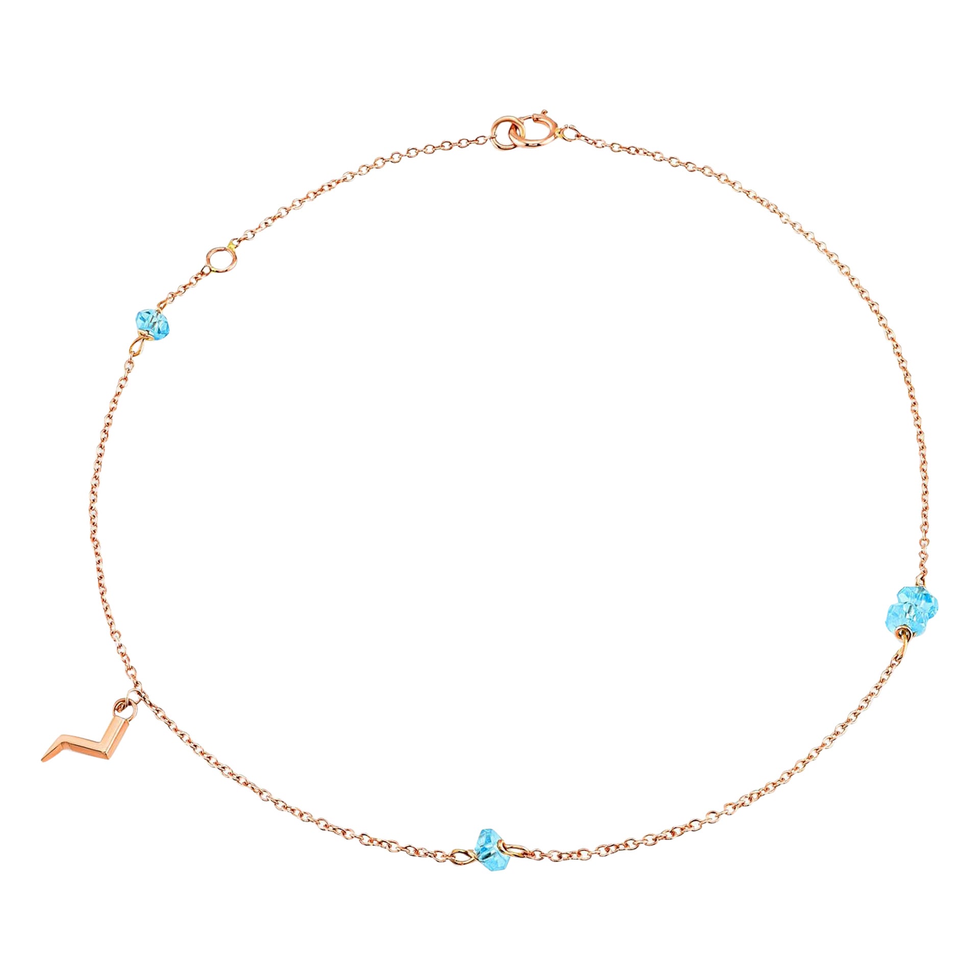 Chopard Happy Diamonds 18K White Gold Ankle Bracelet For Sale at