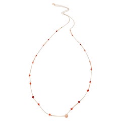Cora Long Necklace in 14K Rose Gold by Selda Jewellery