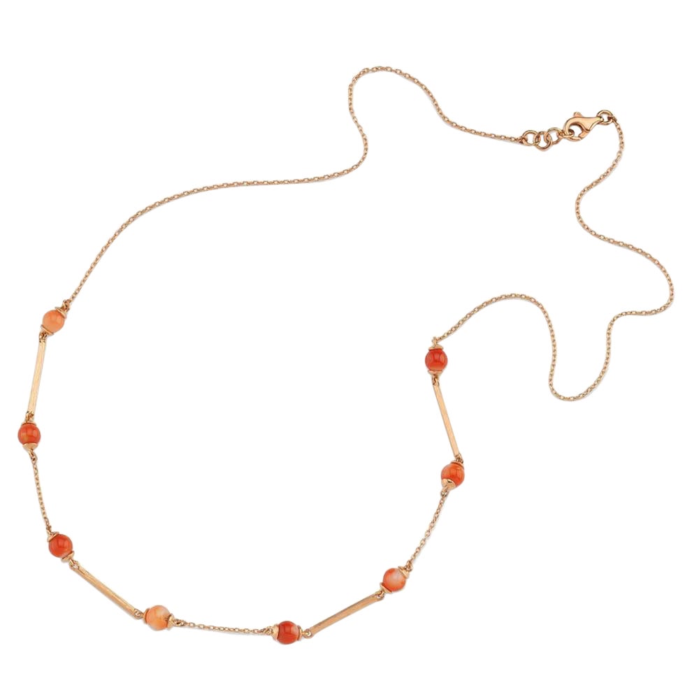 Cora Short Necklace in 14K Rose Gold by Selda Jewellery