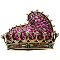 Antique Crown of the Doge of Venice Brooch
