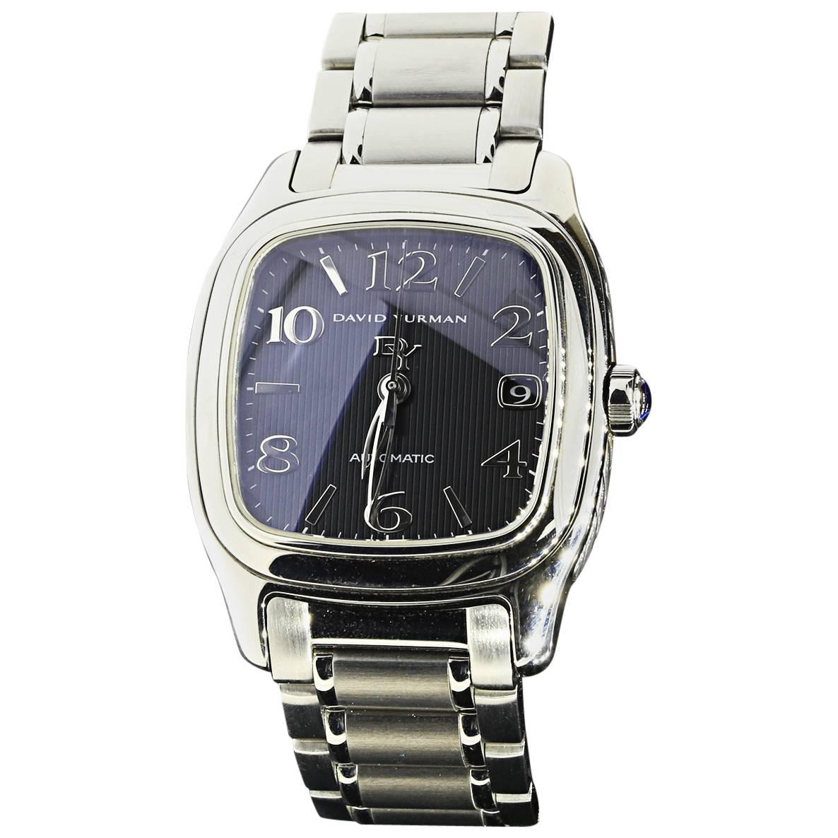 David Yurman Sterling Silver Stainless Steel Automatic Wristwatch