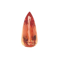 15.90 Carat Orange Imperial Topaz, Unset Loose Gemstone, GIA Certified