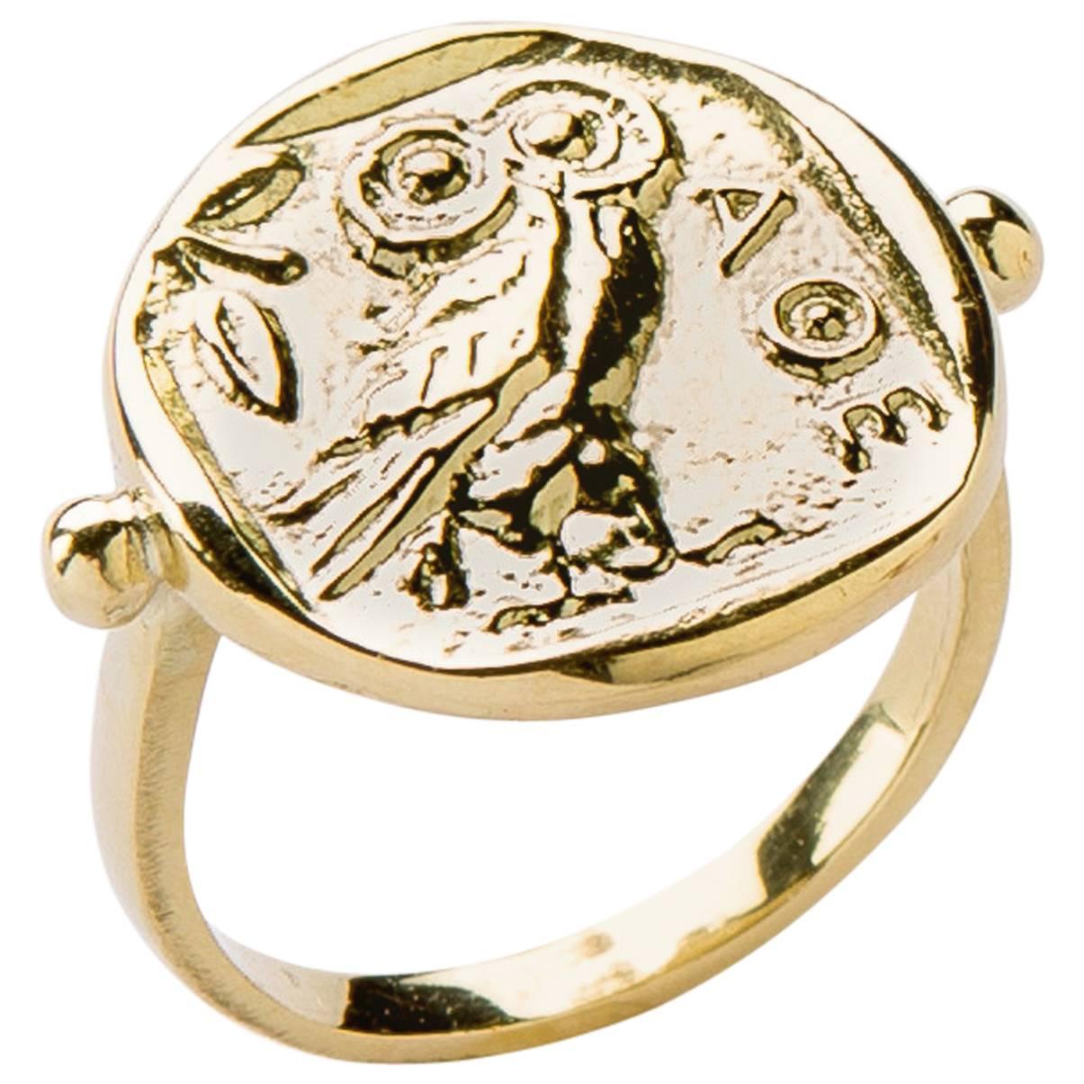 Owl of Athena Gold RIng