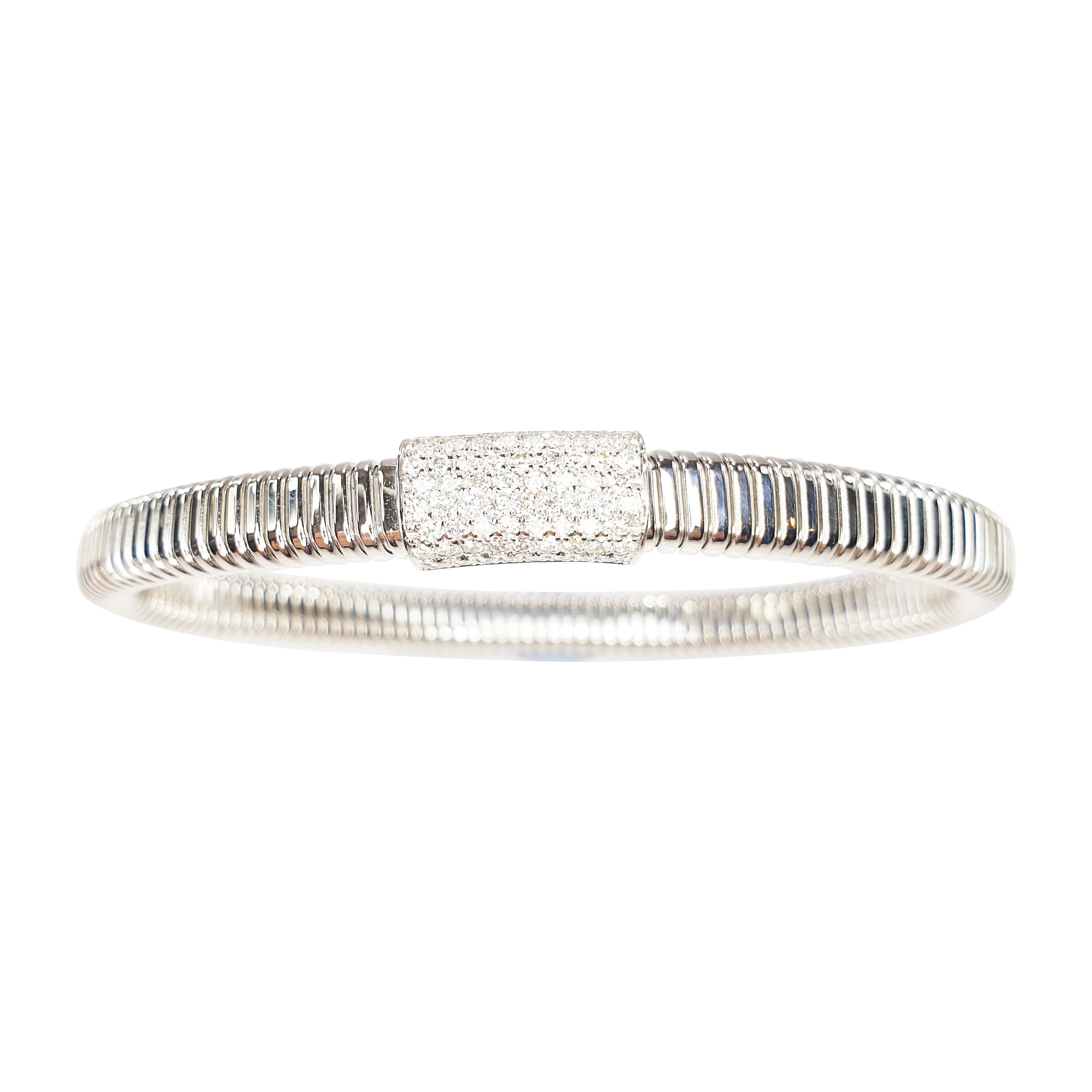 Antora Tubogas 18 Karat White Gold and Diamonds bracelet