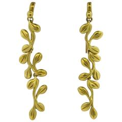 Kieselstein-Cord Gold Long Drop Earrings