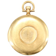 Antique Cartier EWC Yellow Gold Shutter Minute Repeater Pocket Watch