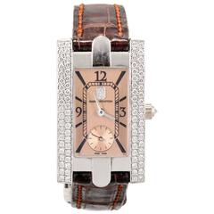 Harry Winston Lady's White Gold Diamond Avenue Quartz Wristwatch