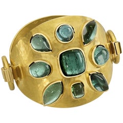 Colleen B. Rosenblat tourmaline gold bracelet
