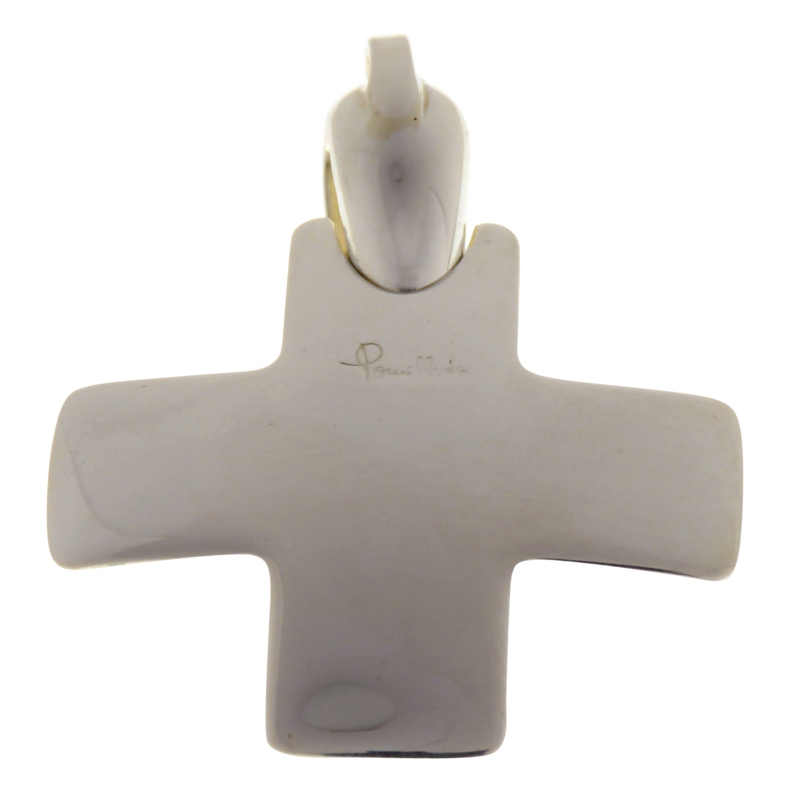 Iconic Sterling Silver Pomellato Cross Pendant Handcrafted in Italy