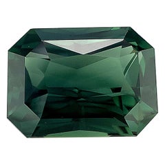 Saphir bleu vert non chauffé de 8,63 carats, pierre précieuse non sertie, certifié GIA 
