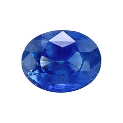 2.19 Carat Cornflower Blue Sapphire Oval, Unset Loose Gemstone, GIA Certified